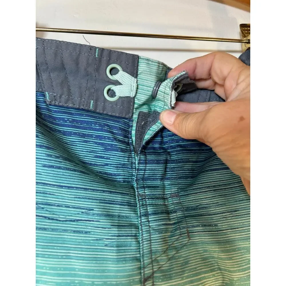 ART CLASS Boy’s Shark Adjustable Waist Swim Trunks / Size: 14